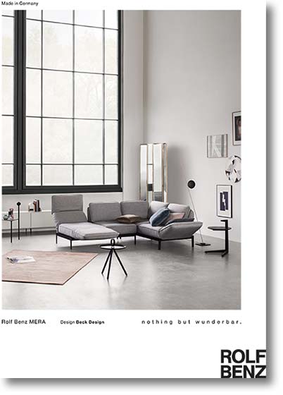ROLF BENZ Broschüre Sofa MERA